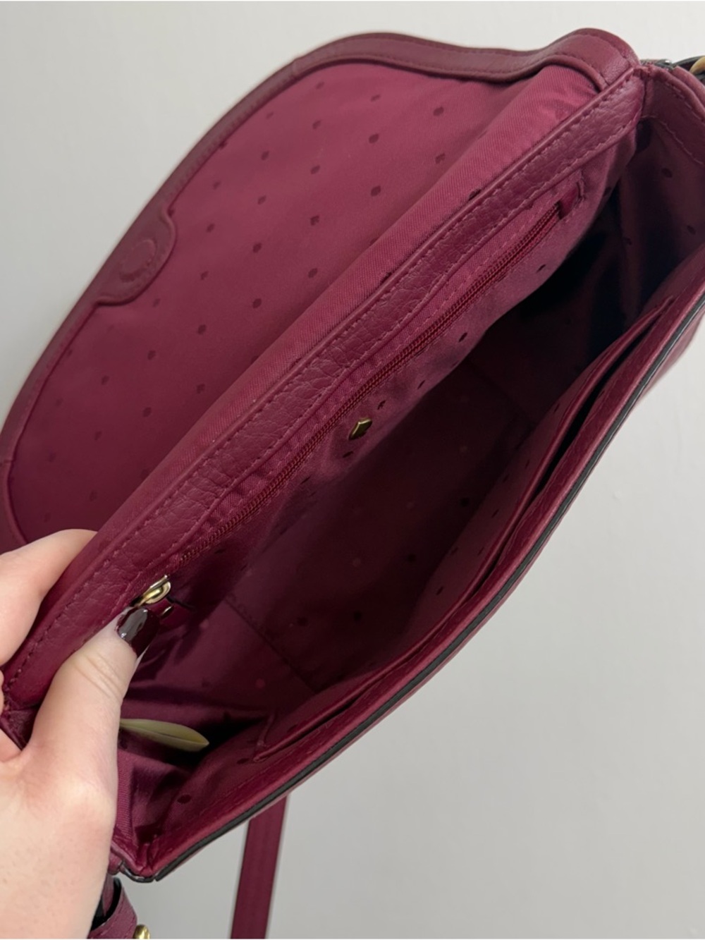 Kate Spade ♠️ Raspberry Tassel Purse - Picture 11 of 11